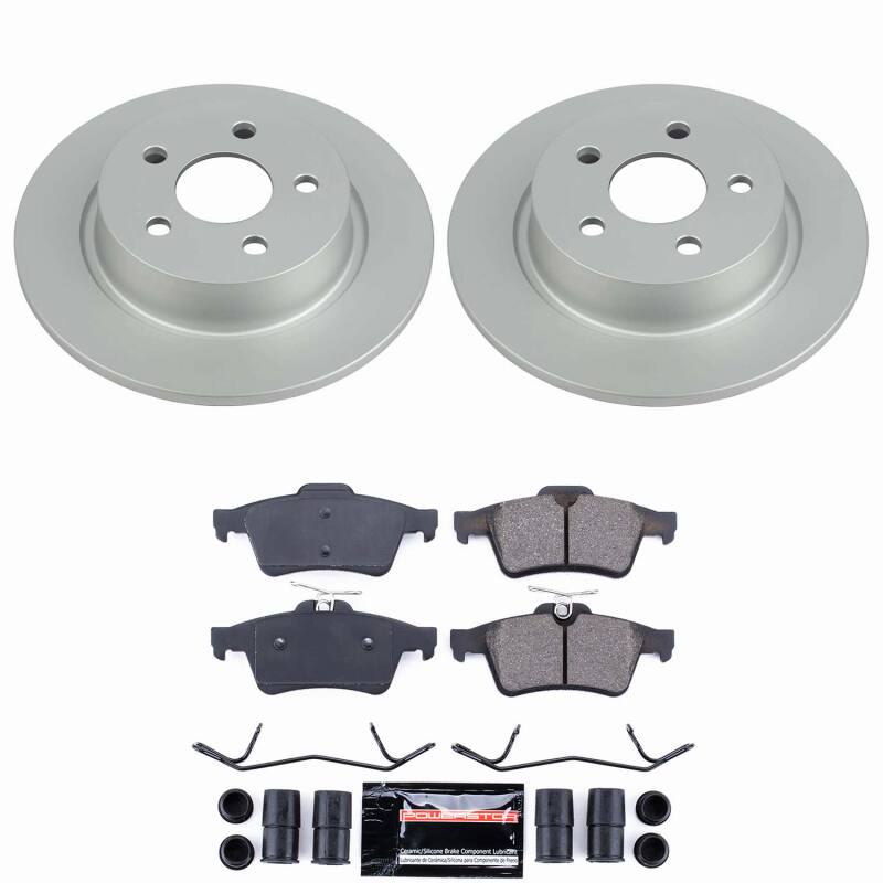 Power Stop 18-23 Ford Transit Connect Rear Z23 Coated Brake Kit-thumbmail-1