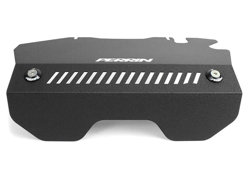 Perrin 15-16 Subaru WRX / STI Black Pulley Cover For FA DIT Engines-thumbmail-3