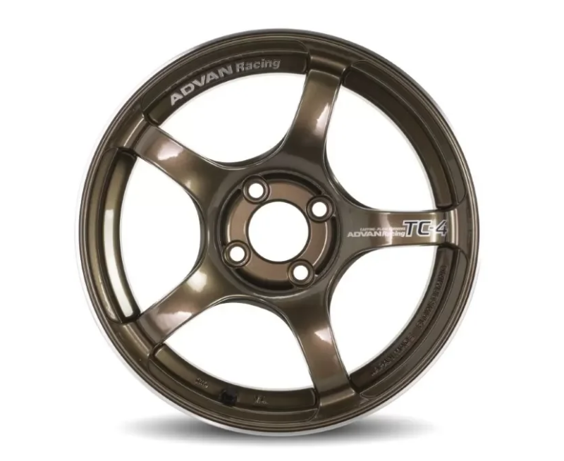 Advan TC4 15x8 +38 4-100 Umber Bronze Metallic And Ring *Min Order Qty of 20*-thumbmail-1