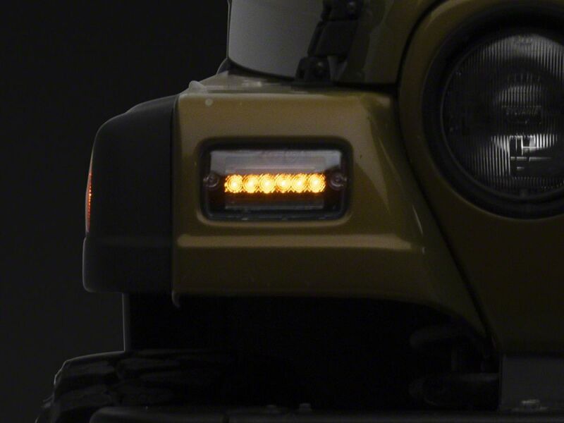 Raxiom 97-06 Jeep Wrangler TJ Axial Series LED Sequential Cornering Lights- Clear-thumbmail-1