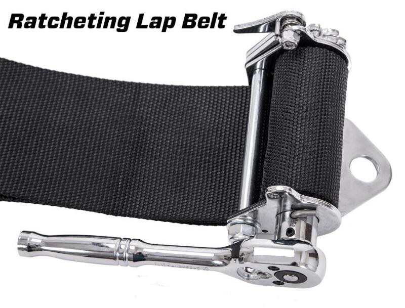 PRP 5.2 Cam-Lock Harness w/ Ratchet Lap Belt - Black-thumbmail-4