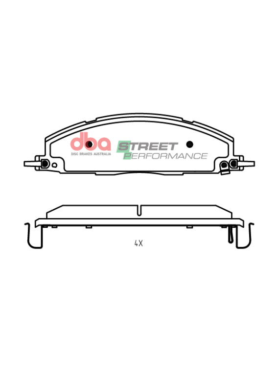 DBA 219+ RAM 2500/3500 (DJ) 6.7L 4WD SP Performance Rear Brake Pads-thumbmail-4