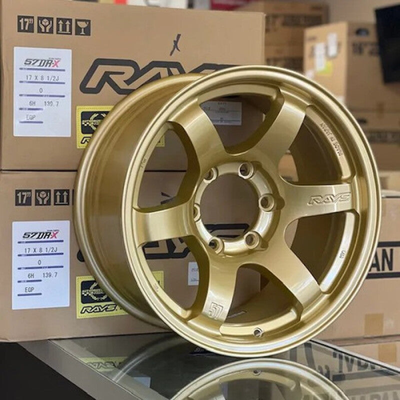 Gram Lights 57DR-X 17x8.5 +00 6-139.7 E8 Gold Wheel-thumbmail-1