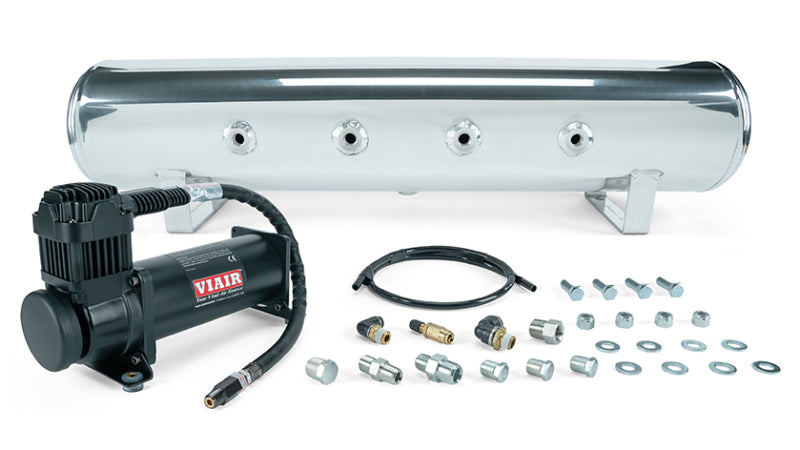 Air Lift 4 Gal. 7-Port Tank w/ Viair 444b Blk Compressor (Incl. Fittings & Mounting Hardware)-thumbmail-1