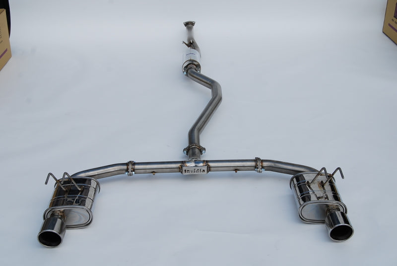 Invidia 2022+ Honda Civic Si (1.5T) 70mm Q300 Cat Back Exhaust - Rolled SS Tips-thumbmail-4