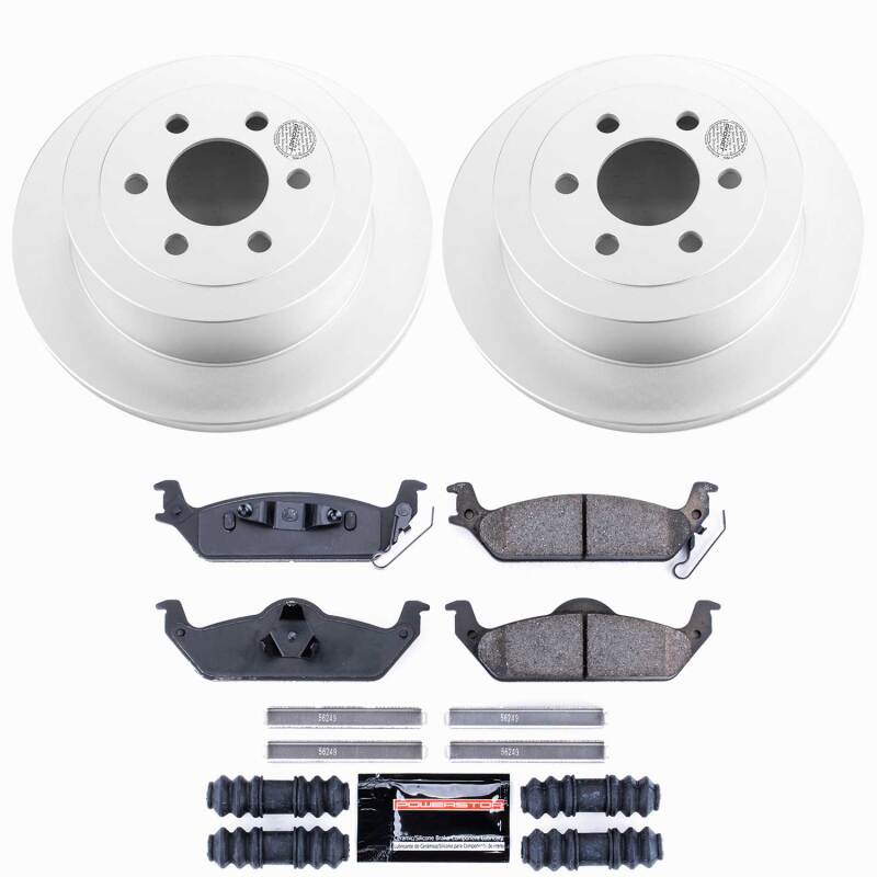 Power Stop 03-04 Dodge Dakota Rear Z23 Coated Brake Kit-thumbmail-1