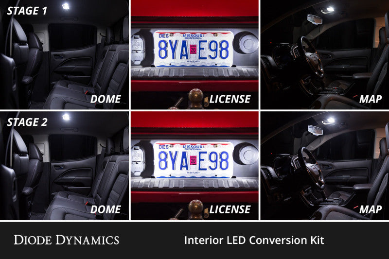 Diode Dynamics 05-21 Nissan Frontier Interior LED Kit Cool White Stage 1-thumbmail-3