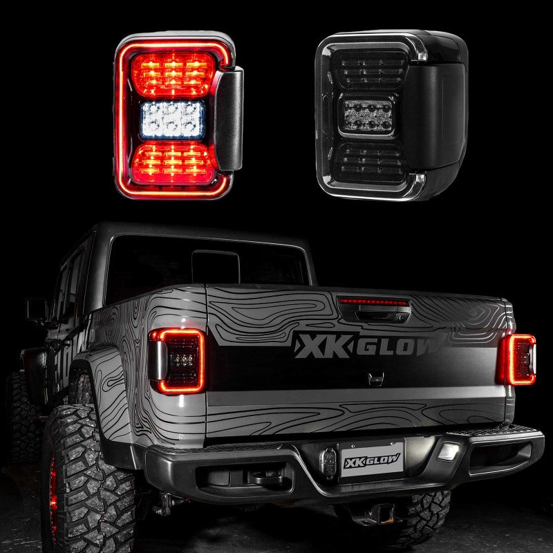 XK Glow Jeep JT Gladiator LED Taillight w/ Smoked Lens-thumbmail-1