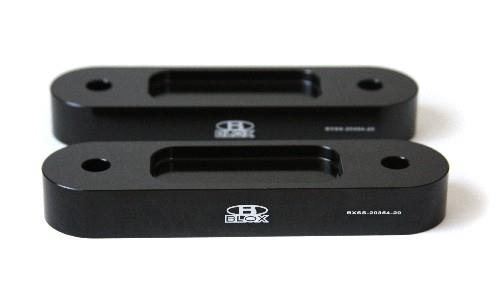 BLOX Honda S2000 Racing Front 20mm Thick Spacer Bump Steer Kit - Black (Lowered 1in and more)-thumbmail-2