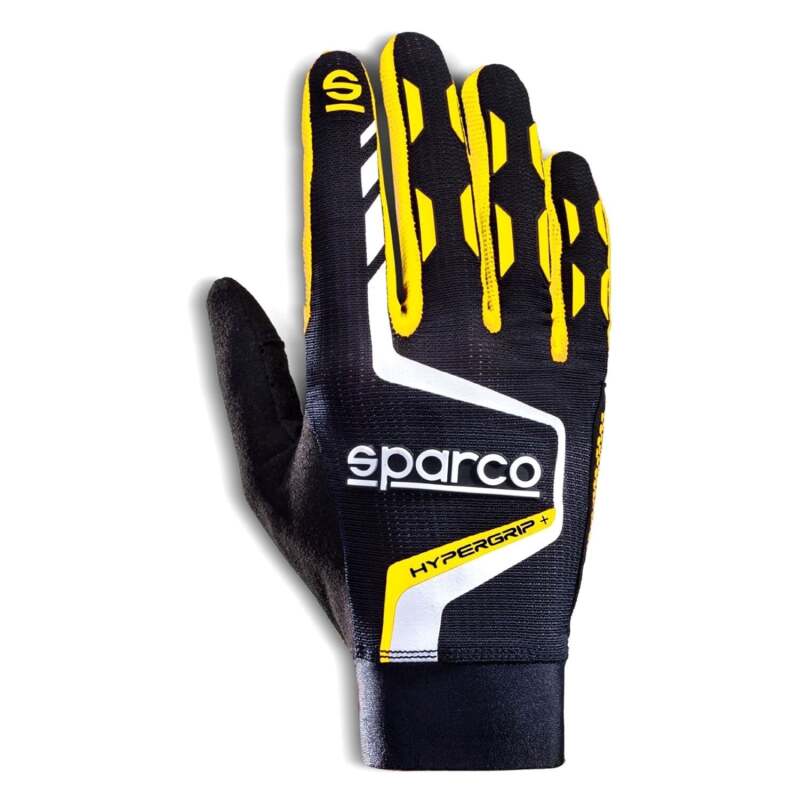 Sparco Glove Hypergrip+ 11 Black/Yel-thumbmail-1