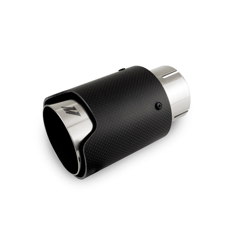 Mishimoto Carbon Fiber Muffler Tip 2.5in Inlet 3.5in Outlet Polished-thumbmail-1