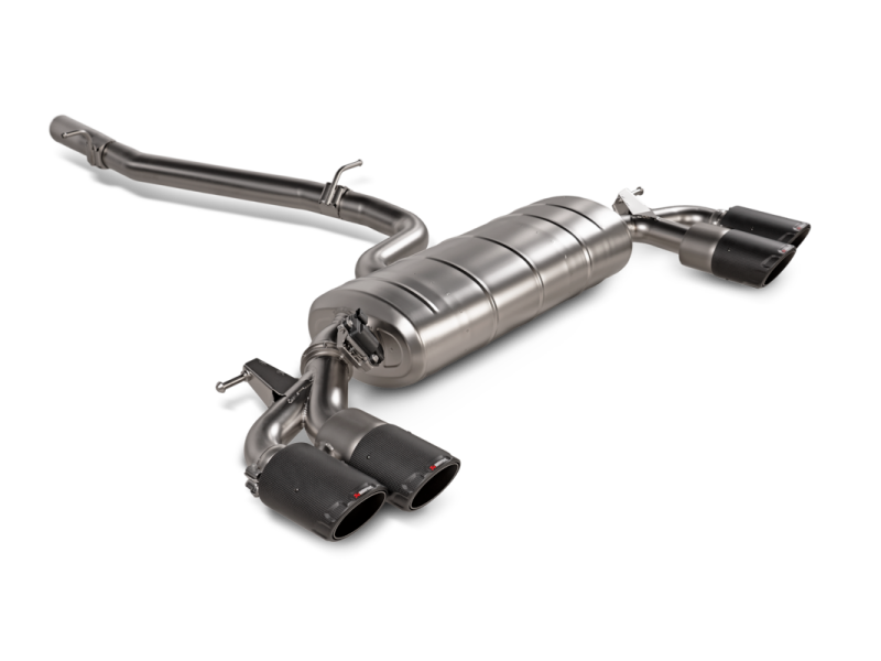 Akrapovic 2021+ Audi S3 Sportback (8Y) Evolution Line Cat Back (Titanium) w/Carbon Tips-thumbmail-1