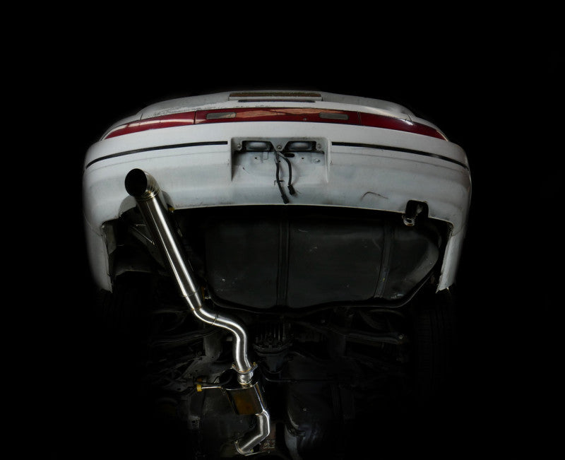 ISR Performance Series II - EP Single Tip Blast Pipe Exhaust - Resonated - 89-94 Nissan 240sx (S13)-thumbmail-2