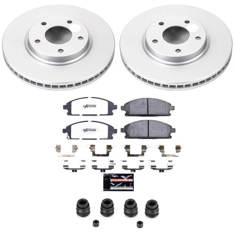Power Stop 04-09 Nissan Quest Front Z36 Coated Truck & Tow Brake Kit-thumbmail-1