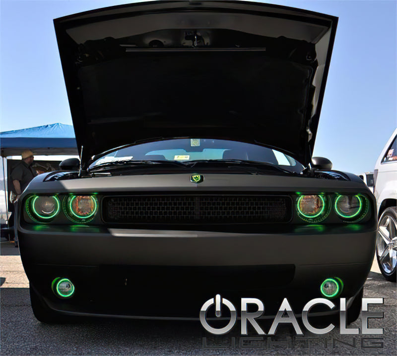 Oracle 08-14 Dodge Challenger LED Fog Light Halo Kit - Amber-thumbmail-2