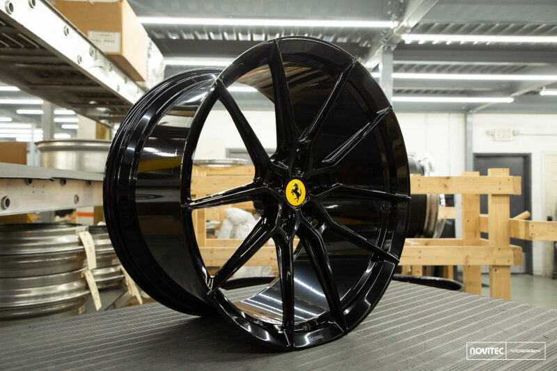 Vossen x Novitec NF9 21x10 ET:32 Gloss Black Ferrari 812 Superfast / GTS Front Wheel-thumbmail-1