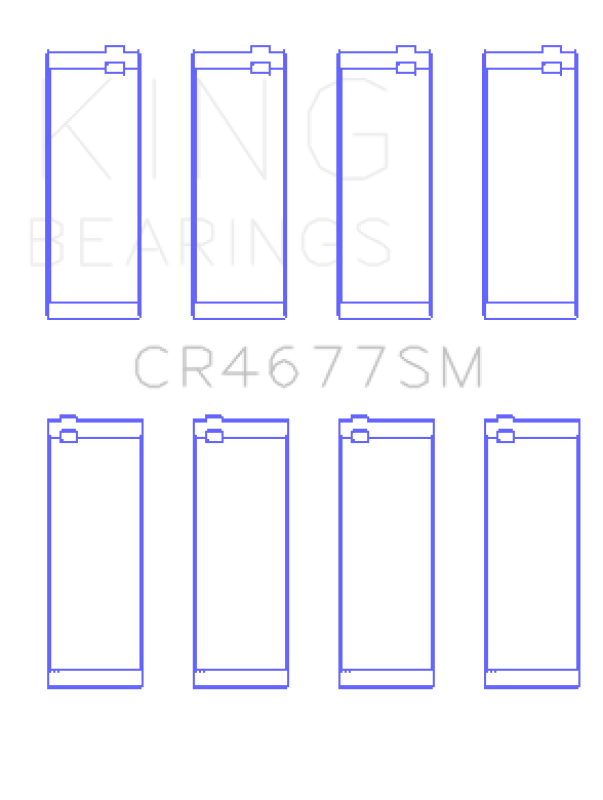 King Engine Bearings Opel 1.6 Turbo A16LET A16NET Z16LET (Size +0.25mm) Connecting Rod Bearing Set-thumbmail-2
