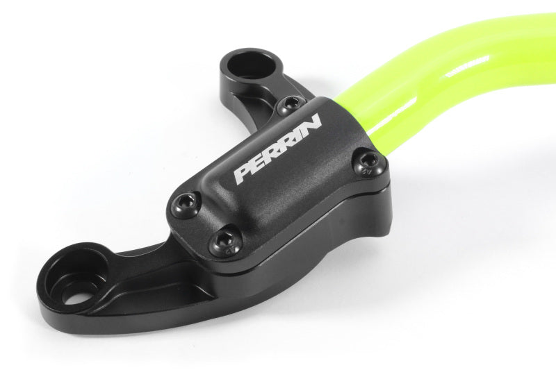 Perrin 2022 Subaru WRX Strut Brace w/ Billet Feet -  Neon Yellow-thumbmail-2