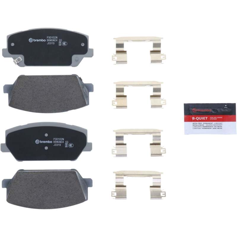 Brembo 19-22 Hyundai Santa Fe/ Hyundai Veloster N Front NAO Brake Pad-thumbmail-16