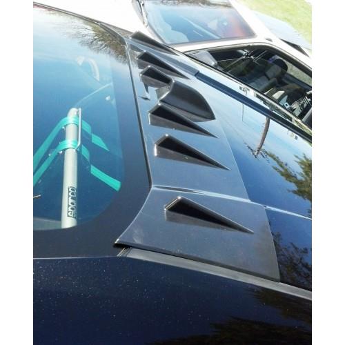 BLOX Racing 13-14 Scion/Subaru FR-S/BRZ Vortex Generator Fins with Shark Fin - ABS Black-thumbmail-1