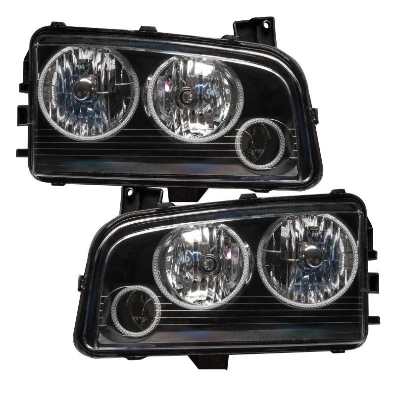 Oracle 05-10 Dodge Charger SMD HL (Non-HID) - Triple Halo - ColorSHIFT w/ BC1 Controller-thumbmail-4