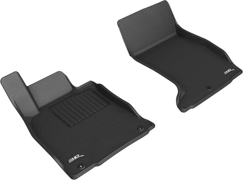 3D MAXpider 2019-2023 Genesis G70 AWD Kagu 1st Row Floormat - Black-thumbmail-3