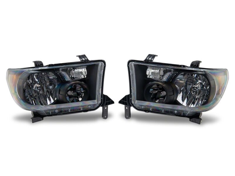 Raxiom 07-13 Toyota Tundra OEM Style Headlights- Black Housing- Clear Lens-thumbmail-2