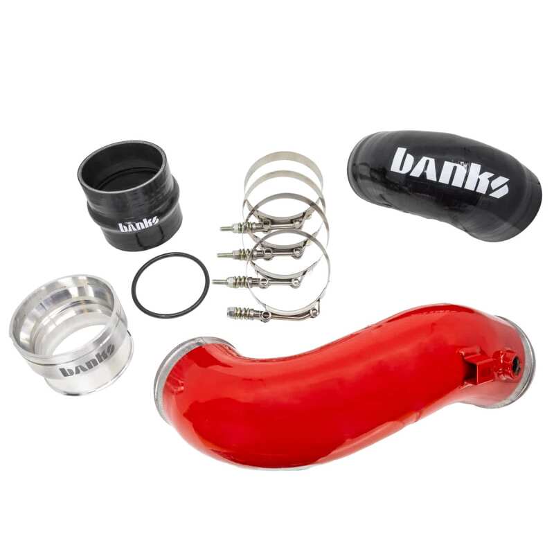 Banks Power 17-26 Ford Super Duty 6.7L Non-HO Boost Tube Kit - Red-thumbmail-4