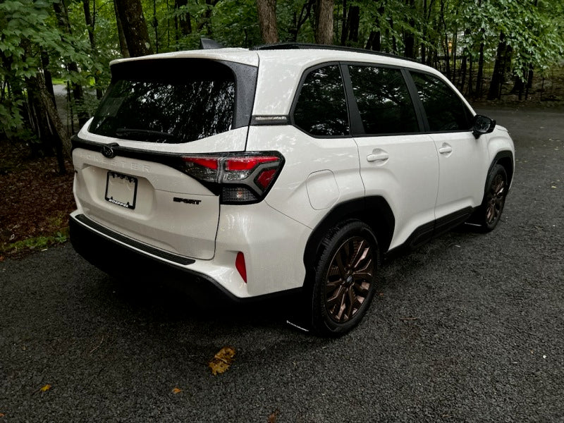 Rally Armor 2025 Subaru Forester Black UR Mud Flap w/Metallic Black Logo-thumbmail-6