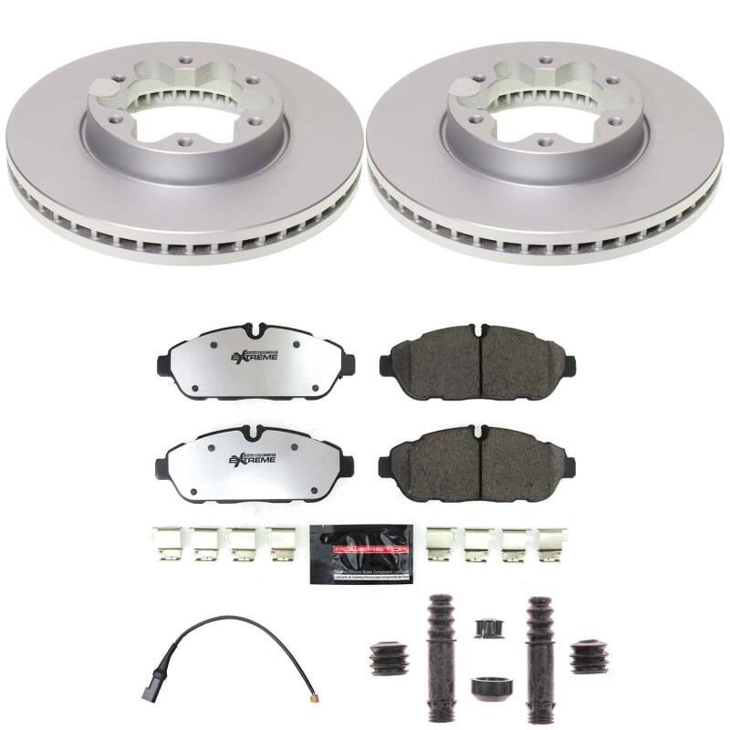 Power Stop 20-24 Ford Transit-150 Front Z36 Coated Truck & Tow Brake Kit-thumbmail-1