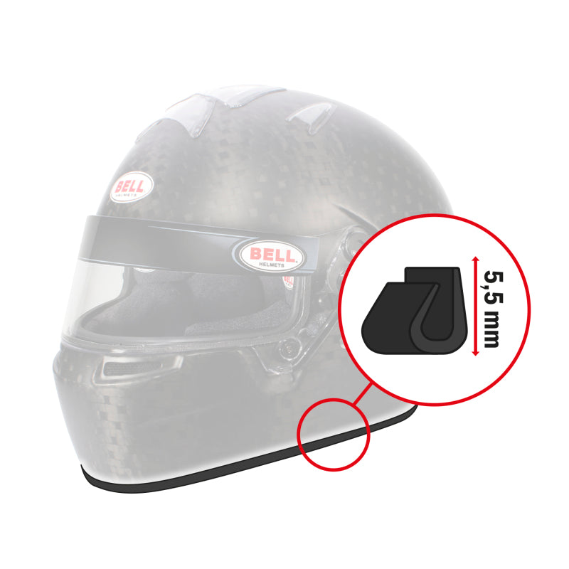 Bell Rubber Profile - Trim Edge Adv 1M - Black-thumbmail-1