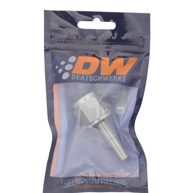DeatschWerks 10AN Female Flare Swivel to 3/8in Male EFI Quick Disconnect - Anodized DW Titanium-thumbmail-2