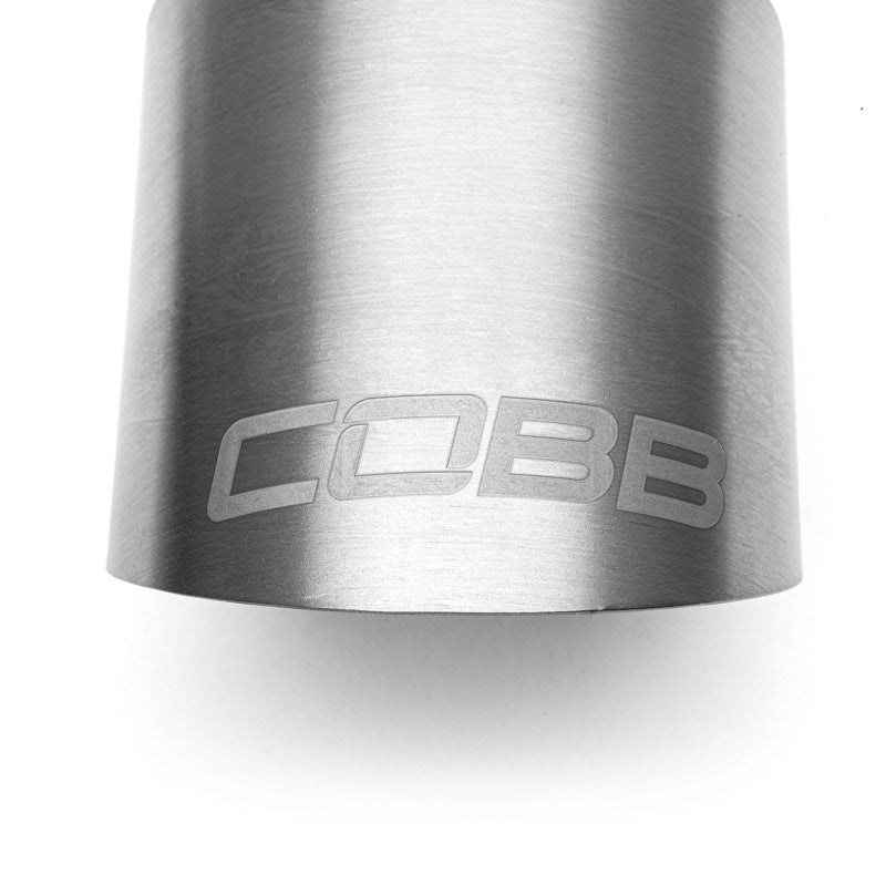 Cobb Volkswagen GTI MK7/MK7.5/MK8 Brushed Titanium Tip Kit-thumbmail-3