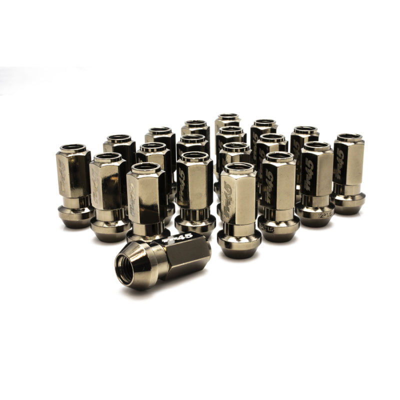 Wheel Mate Muteki TR45 Open End Lug Nuts - Titanium Finish - 12x1.25 - 45mm-thumbmail-1