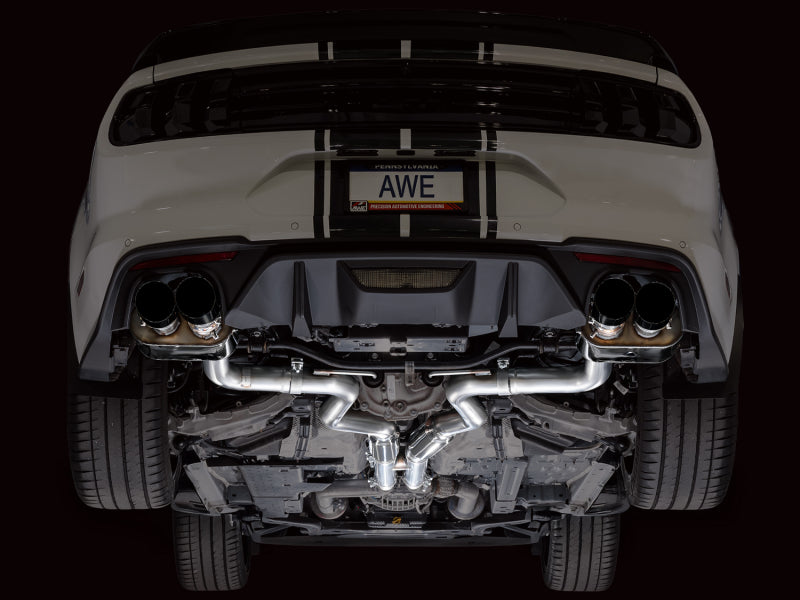 AWE 18-23 S550 Mustang GT SwitchPath Exhaust - Diamond Black Tips-thumbmail-5