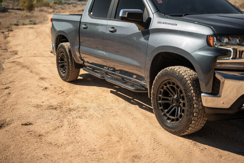 DV8 Offroad 19-24 GMC Sierra 1500 Crew Cab OE Plus Side Steps - Black Steel-thumbmail-7