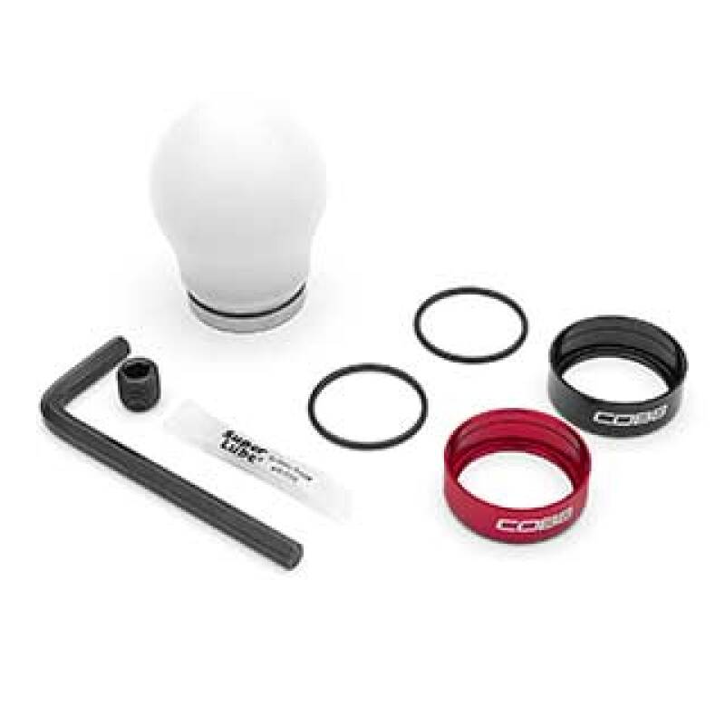 Cobb 12-16 FR-S / 2012+ BRZ / 2017+ GR86 / Focus ST+RS / Fiesta ST Short Weighted COBB Knob - White-thumbmail-2