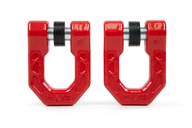 DV8 Offroad Elite Series D-Ring Shackles - Pair (Red)-thumbmail-13