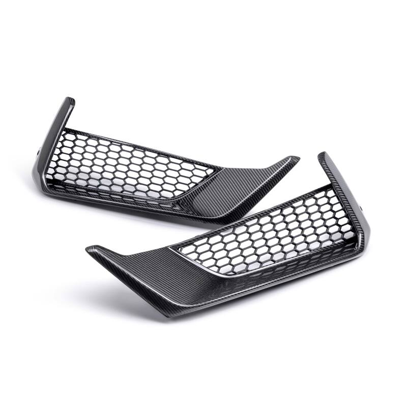 Anderson Composites 2024 Ford Mustang Dark Horse Carbon Fiber Front Bumper Inserts-thumbmail-3