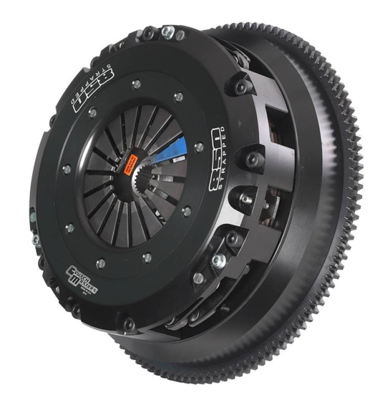 Clutch Masters 10-17 Audi S4 B8 Supercharged FX850 Strapped Twin Disc Clutch Kit w/ Steel Flywheel-thumbmail-1