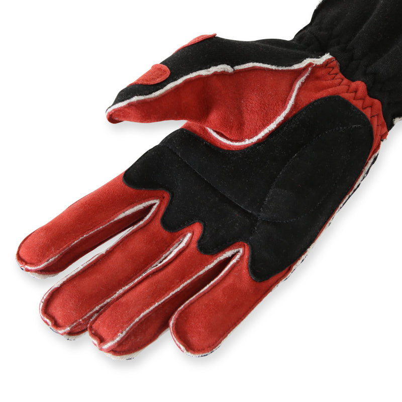 RaceQuip SFI-5 Red/Black Medium Outseam w/ Closure Glove-thumbmail-3