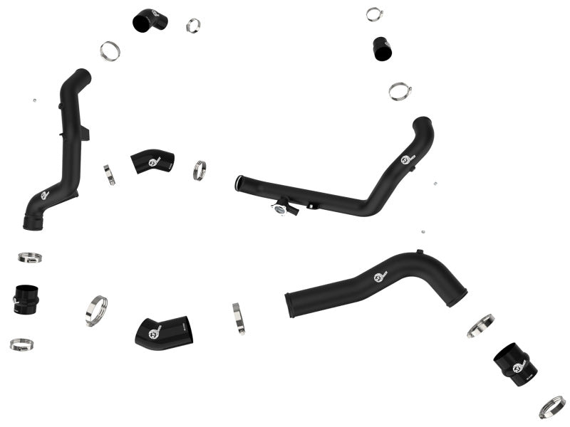 aFe 20-23 Ford Explorer ST V6 3.0L (tt) BladeRunner Aluminum Hot and Cold Charge Pipe Kit - Black-thumbmail-5
