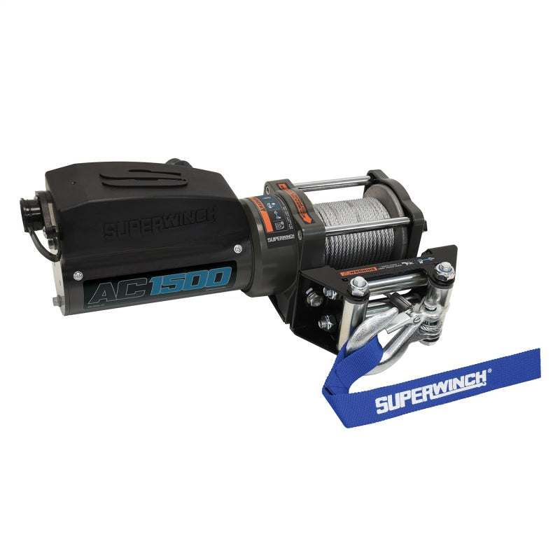 Superwinch 1,500 lbs. 1.1 HP 120V AC 1/8 In x 35ft. Wire Rope - Gray Wrinkle-thumbmail-4