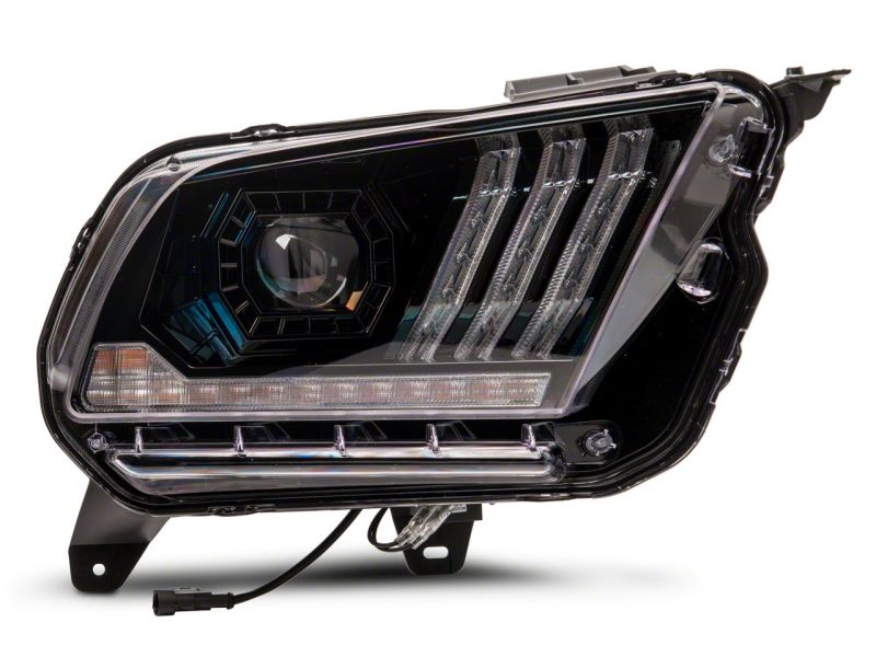 Raxiom 10-12 Ford Mustang LED Projector Headlights SEQL Turn Signals- Blk Housing (Clear Lens)-thumbmail-6