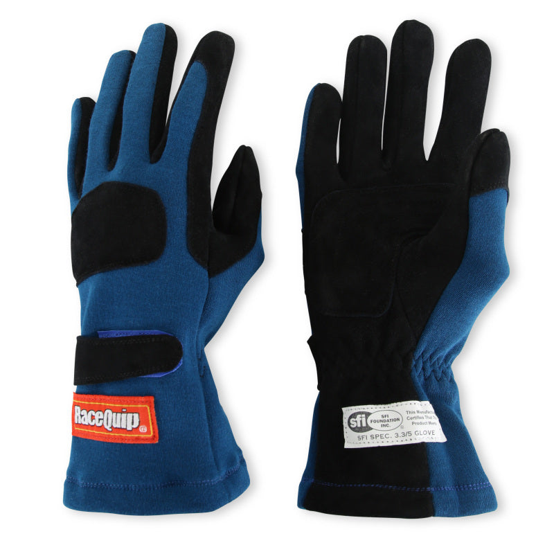 RaceQuip Blue 2-Layer SFI-5 Glove - Small-thumbmail-4