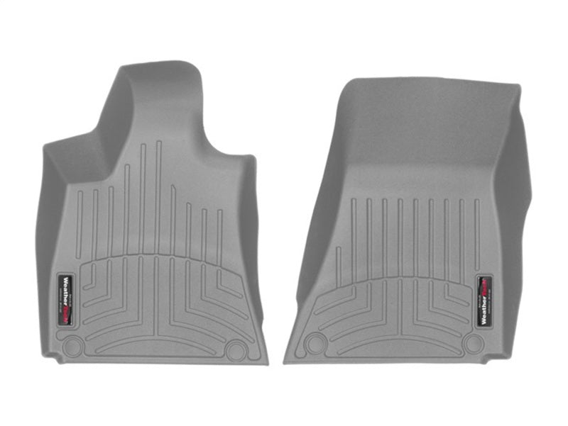 WeatherTech 2016 + Maserati Ghibli Rear Wheel Drive Style 1 Grommet Front FloorLiner - Grey-thumbmail-1