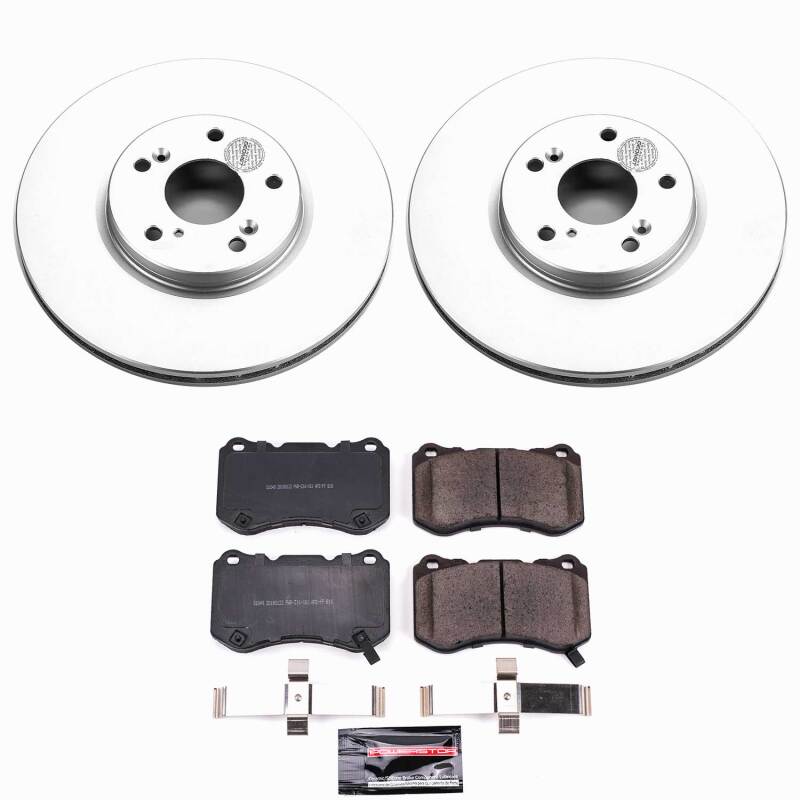 Power Stop 04-08 Acura TL Front Z23 Coated Brake Kit-thumbmail-1