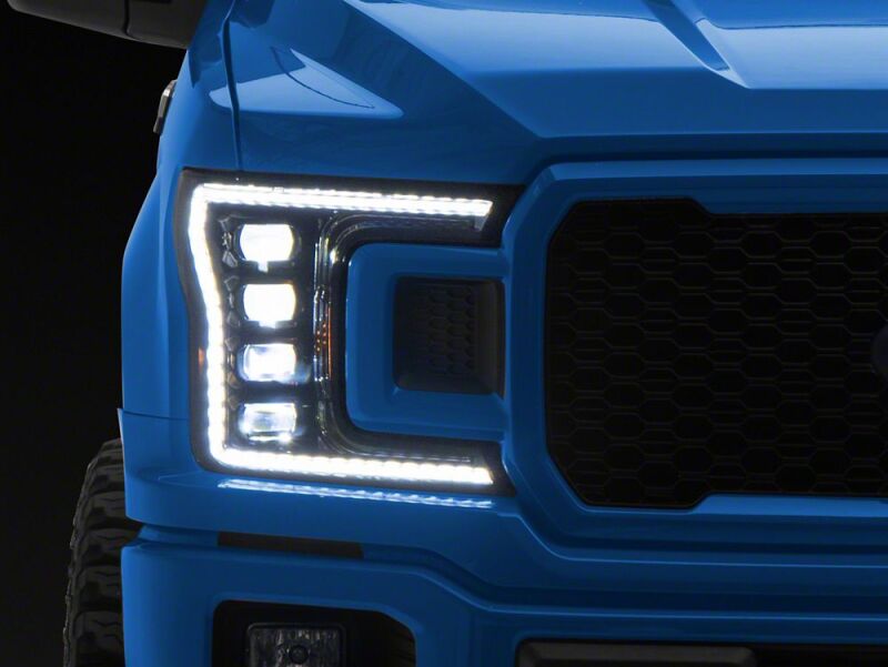 Raxiom 18-20 Ford F-150 CXR Series V2 LED Headlights- Black Housing- Clear Lens-thumbmail-1