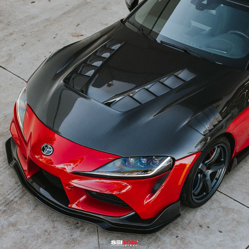 Seibon 2020+ Toyota GR Supra TV-Style Carbon Fiber Hood-thumbmail-6