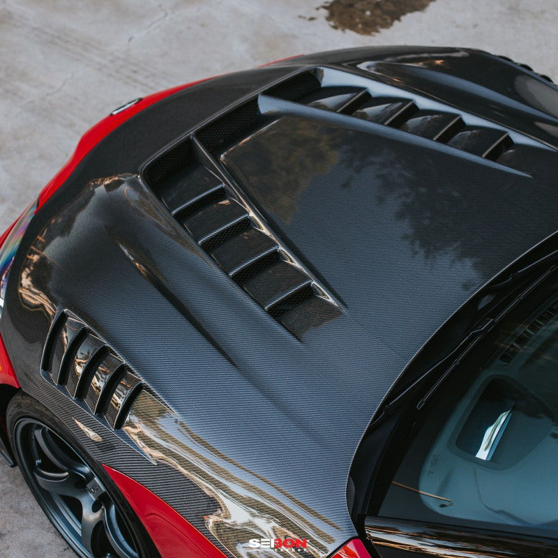 Seibon 2020+ Toyota GR Supra TV-Style Carbon Fiber Hood-thumbmail-7